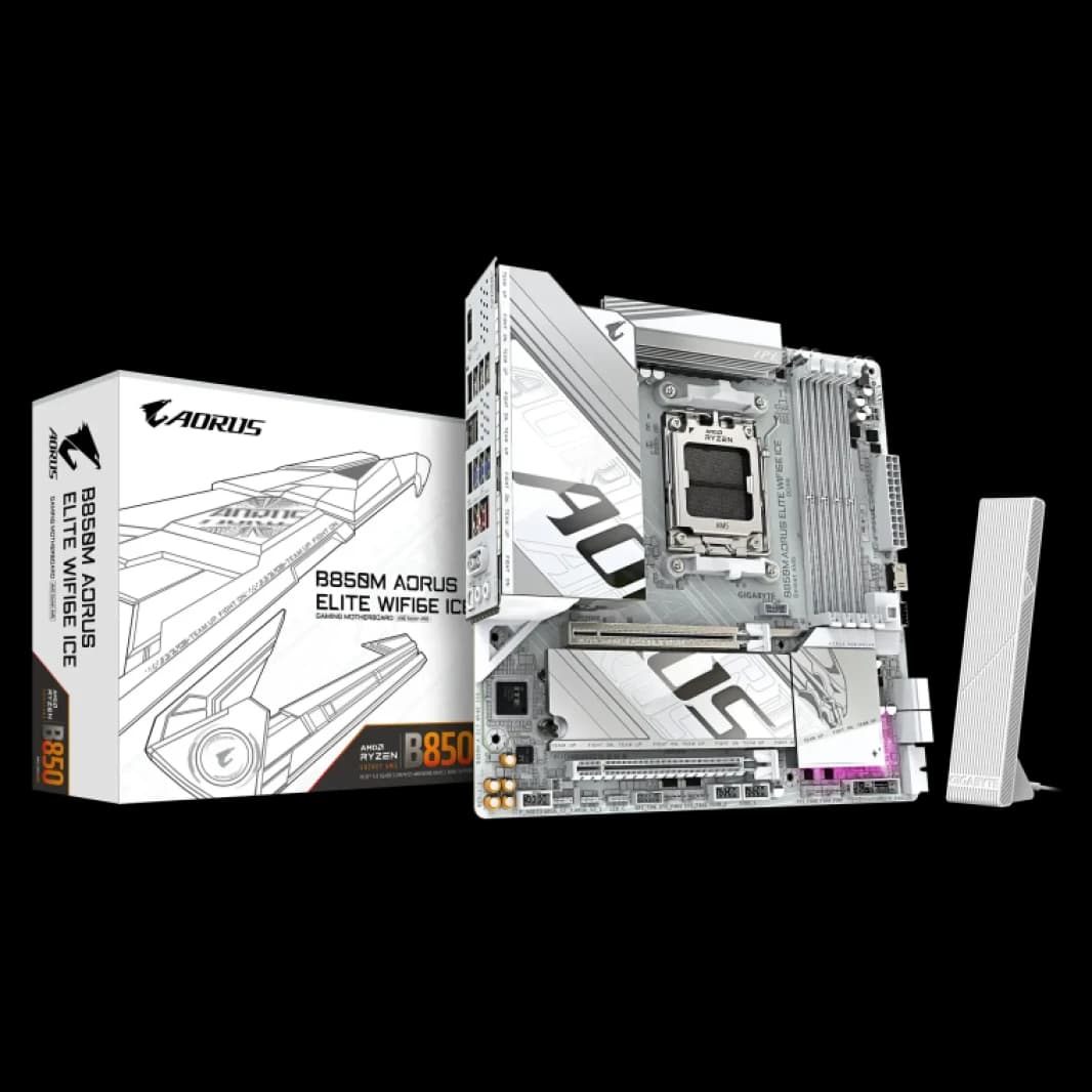 GIGABYTE B850M AORUS Elite ICE WIFI6E & Bluetooth DDR5 Motherboard
