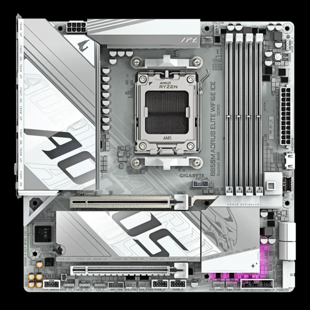 GIGABYTE B850M AORUS Elite ICE WIFI6E & Bluetooth DDR5 Motherboard