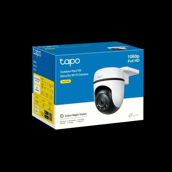 TP-LINK TAPO C500 Outdoor Pan/Tilt Security Wi-Fi Camera, 2MP 1080P Full HD, 360° Visual Coverage, Night Vision, 2-Way Audio