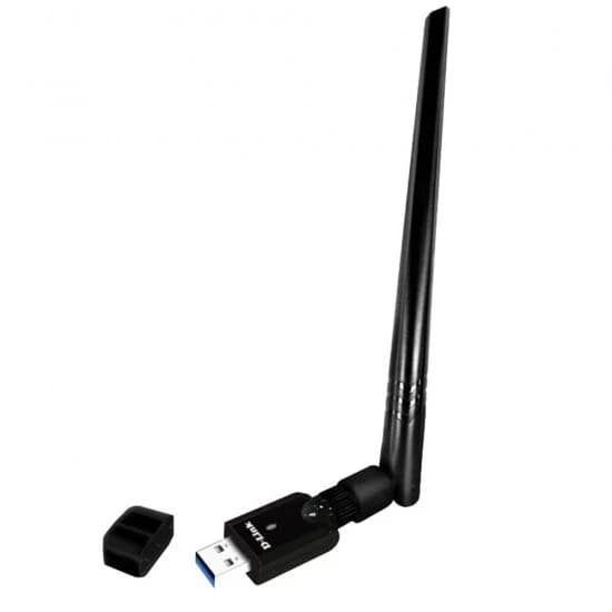 D-LINK DWA-172 AC600 Dual Band USB Adapter – 2.4/5GHz, External Antenna, MU-MIMO, Long-Range Coverage, Secure & Fast Wireless Connectivity