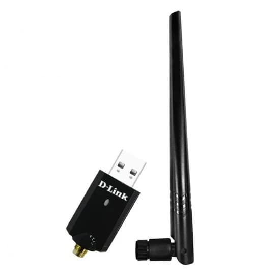 D-LINK DWA-172 AC600 Dual Band USB Adapter – 2.4/5GHz, External Antenna, MU-MIMO, Long-Range Coverage, Secure & Fast Wireless Connectivity