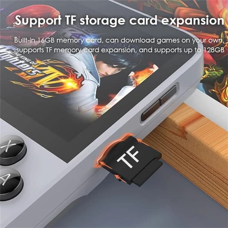 D-007 Handheld Video Game Console, 3.5-Inch Screen, 128GB, 10,000 Games