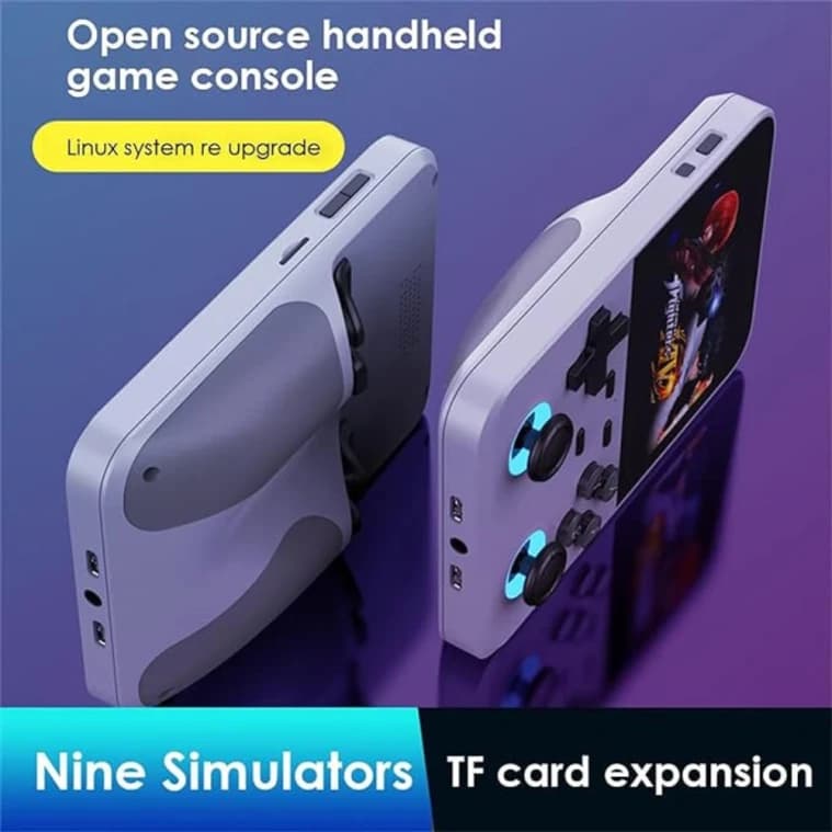 D-007 Handheld Video Game Console, 3.5-Inch Screen, 128GB, 10,000 Games