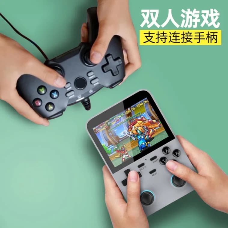 D-007 Handheld Video Game Console, 3.5-Inch Screen, 128GB, 10,000 Games