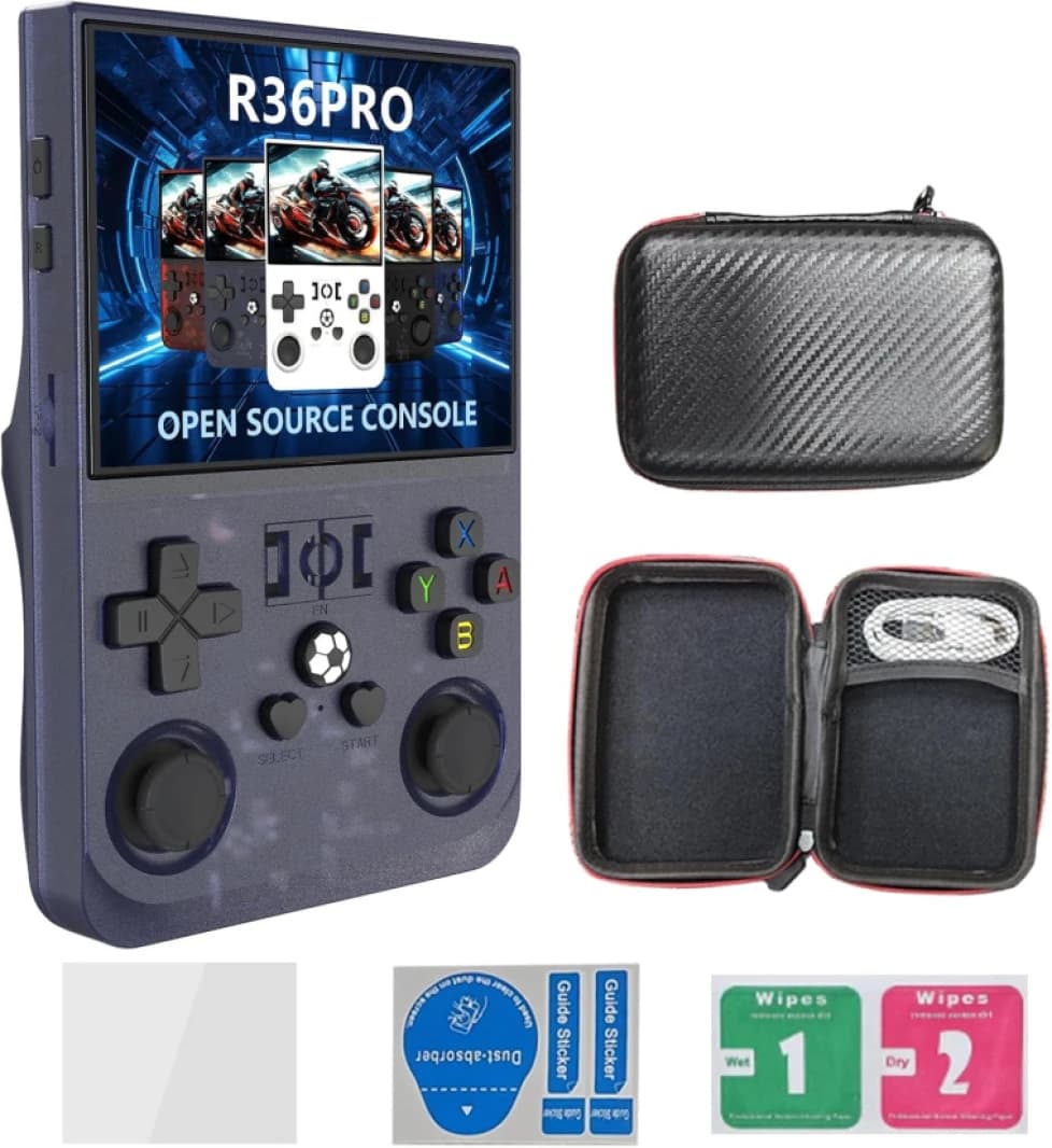 2025 R36 Pro 3.5-inch IPS Handheld Game Console, 128GB, 18000+ Games, 4000mAh