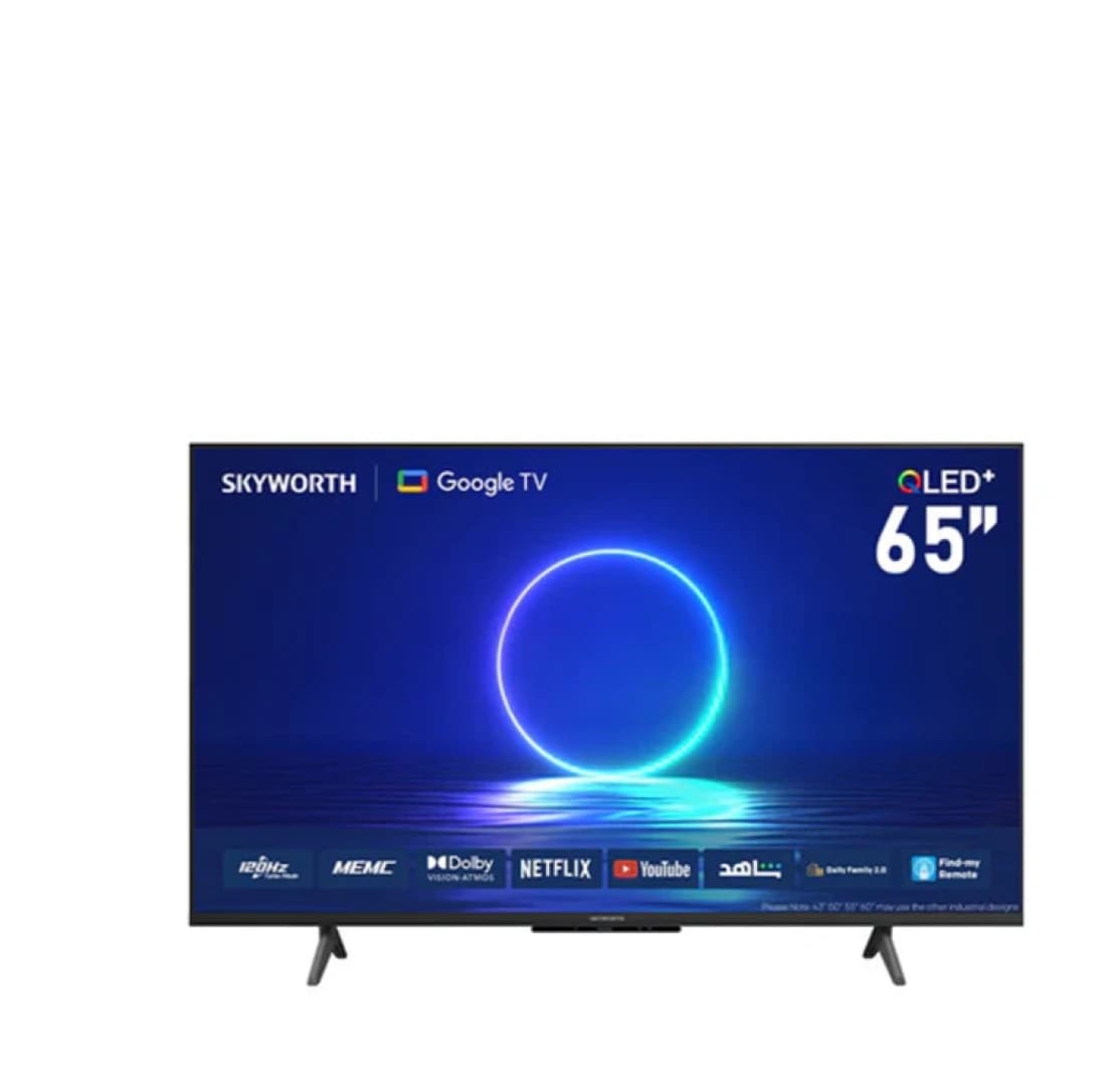 Skyworth 65-Inch QLED 4K Android TV with Dolby Audio and Voice Control