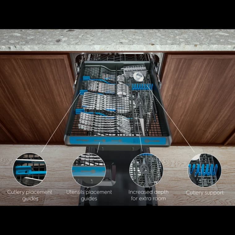 Electrolux Dishwasher 8 Programs 3 Spray 3 Baskets 14sets A+++ Stainless Steel