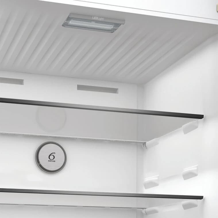 Top Mount Freezer-Fridge 83cm Inox