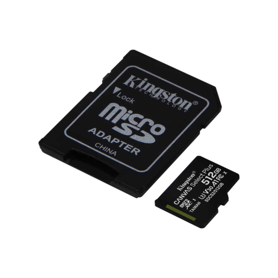 Kingston SDCS2/512GB Canvas Select Plus 512GB Class 10 microSD Card