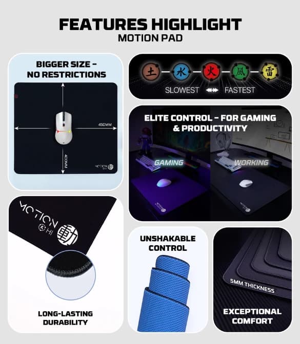 FANTECH MMT451 (EARTH TSUCHI Motion Pad) Gaming Mouse Pad