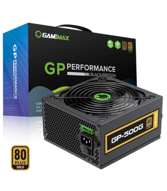 GAMEMAX GP-500 ATX Power Supply - Black