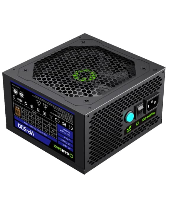 GAMEMAX VP-500 Power Supply for Computers, High Performance and Stable Design for Gaming