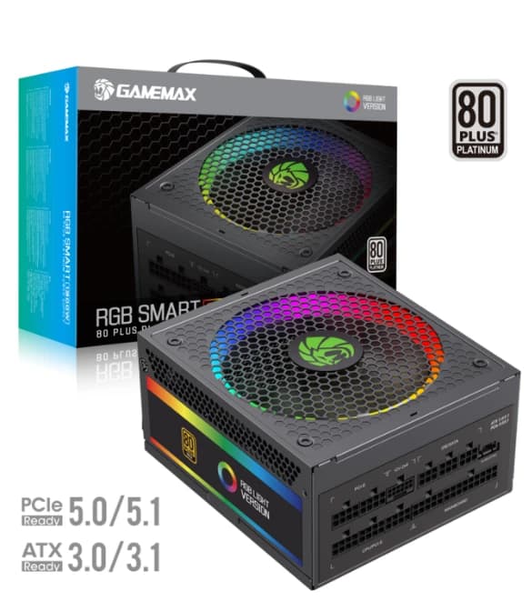 GAMEMAX RGB 1300 Supply - Black
