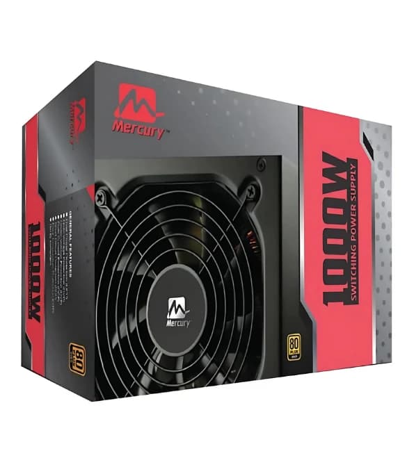 MERCURY Power Supply M1000-GSM 1000W 80 Plus Gold Certified