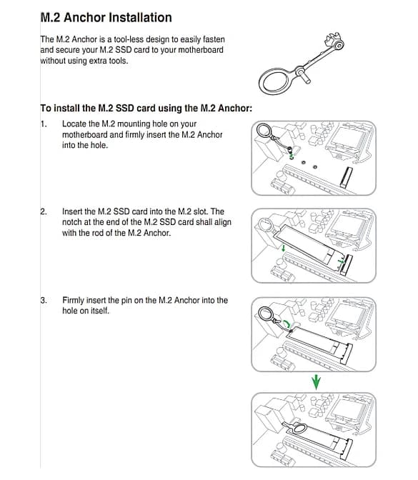 M.2 Plastic Retention Clip Buckle