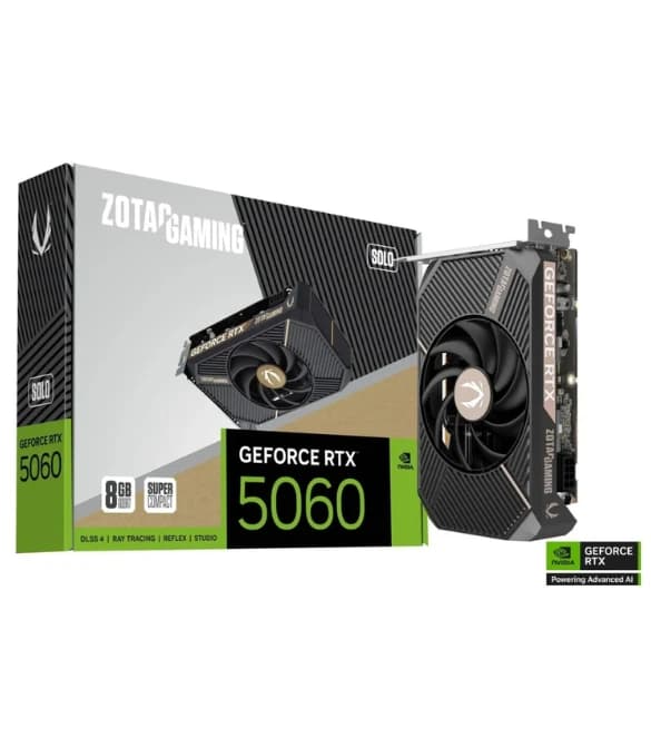 ZOTAC GAMING GeForce RTX 5060 SOLO 8GB GDDR7 - Graphics Card