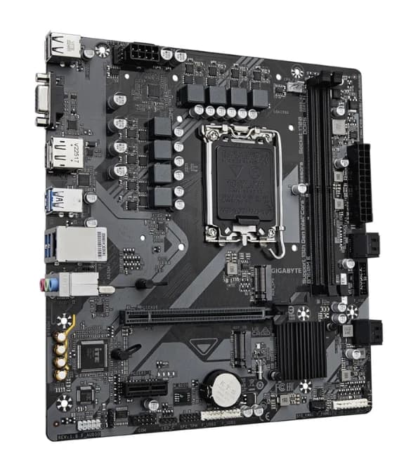 GIGABYTE B760M E, Intel 14th 13th 12th Series, LGA 1700/DDR5/PCIe 4.0/2xM.2 - mATX Gaming MotherBoard