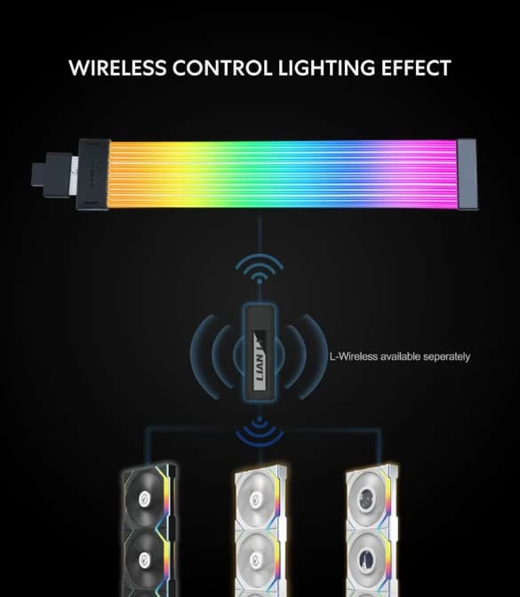 Lian Li Strimer Wireless 16-12 Addressable 90° RGB Extension Cables