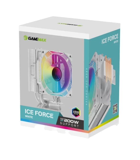 GAMEMAX Ice Force Tower CPU Air Cooler - White