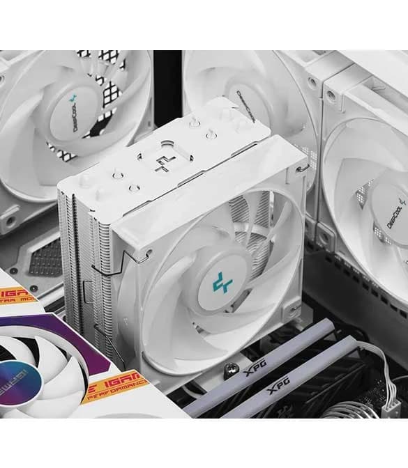 Deepcool AG400 ARGB Single Tower 120MM CPU Air Cooler (White)