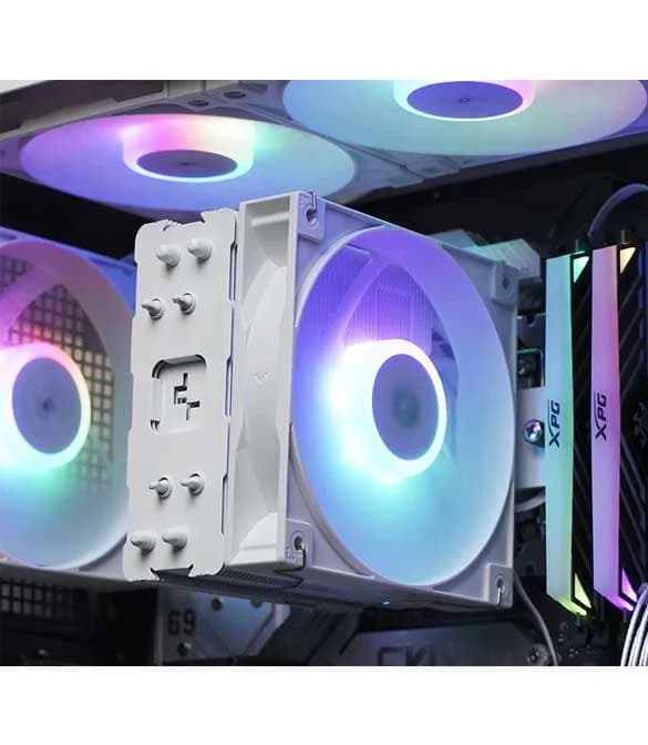 Deepcool AG400 ARGB Single Tower 120MM CPU Air Cooler (White)