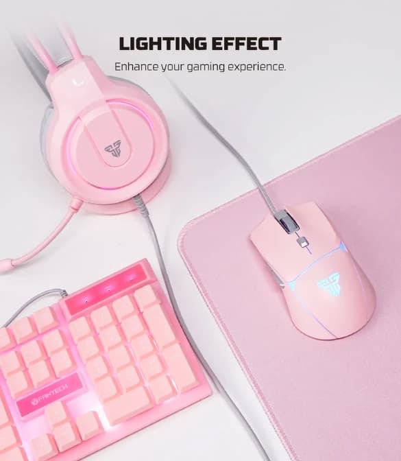 Fantech P51 All In One PC Gaming Set - Pink