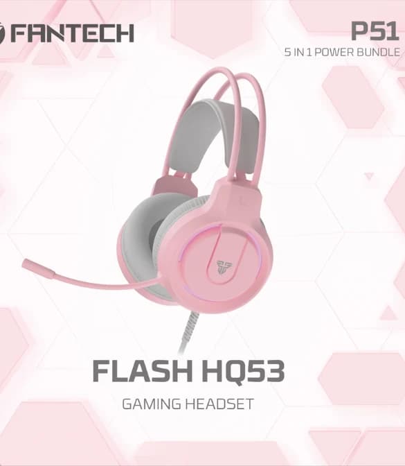 Fantech P51 All In One PC Gaming Set - Pink