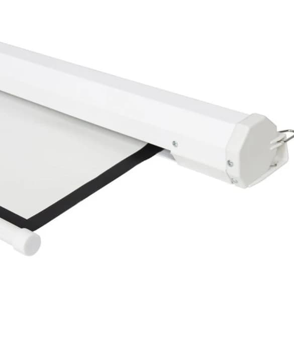 Motorized Wall-Mounted Projector Screen (2m x 2m) with Remote