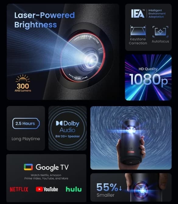 Anker Nebula Capsule 3 Projector Black - D2425211
