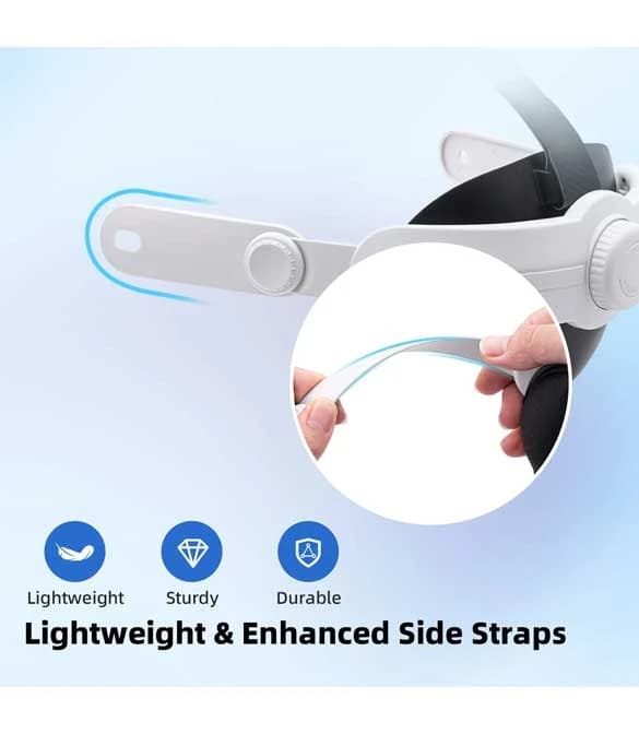 IPLAY Adjustable Head Strap for Oculus Quest 3 - White (HBV-456)