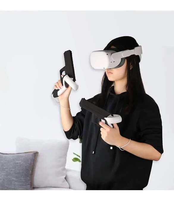 VR Game Gun for Oculus Quest 2 - Black