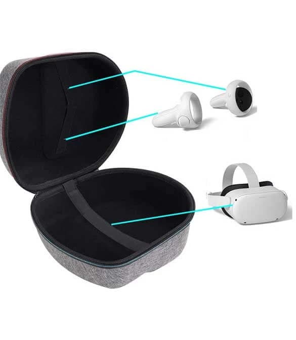 Carrying Case for Oculus Quest 2 VR - Gray