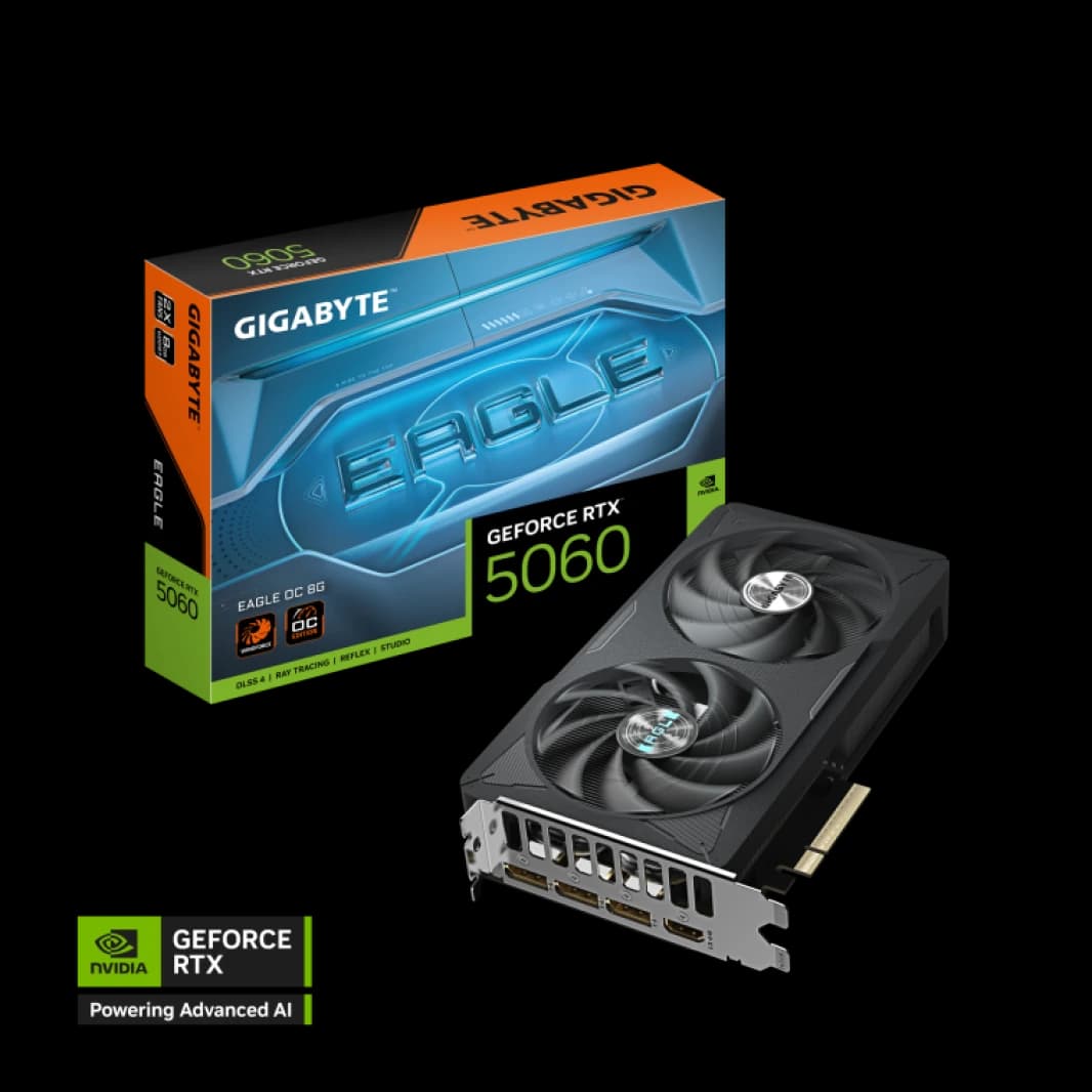 بطاقة GIGABYTE GeForce RTX 5060 EAGLE OC 8G