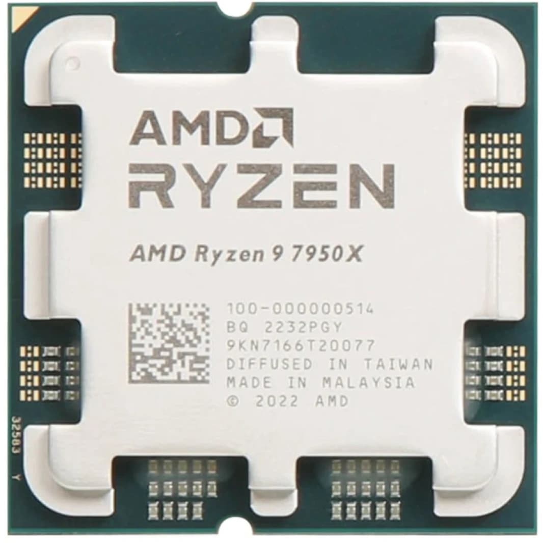 AMD RYZEN 9 7950x 16-Core 4.5GHz (5.7 GHz Max Boost) AM5 Desktop Processor, Tray