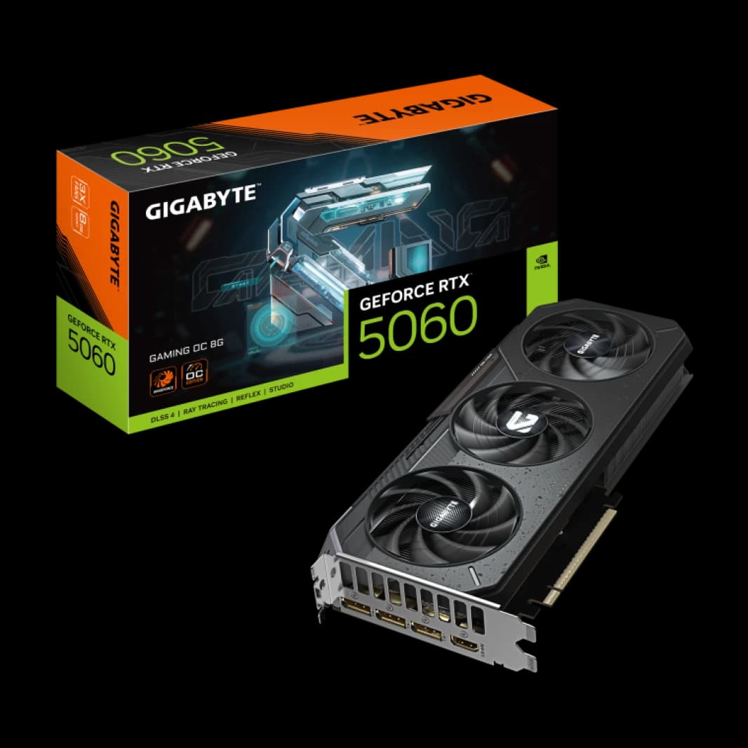 GIGABYTE GeForce RTX 5060 GAMING OC 8GB GDDR7 Graphics Card
