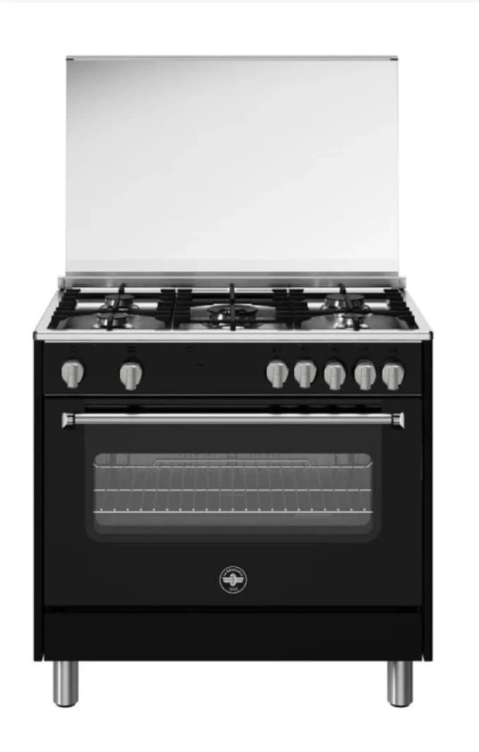 La Germania Gas Cooker 90cm 5-Burner Black with High Grates TUS95C81CN/25