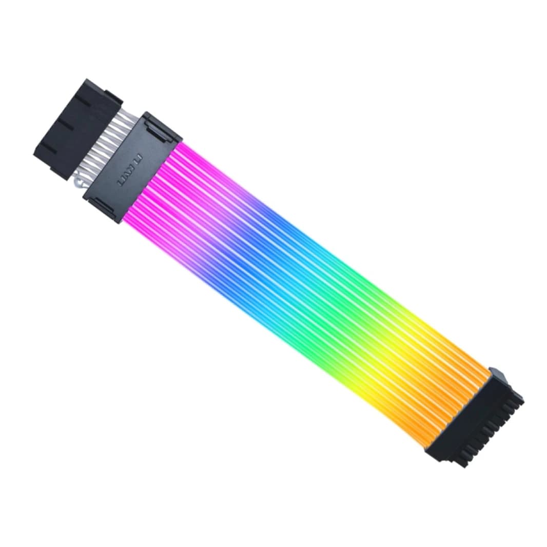 Lian Li Strimer Wireless 24 Pin with Controller (PW24-1W-T) - Addressable RGB Power Extension Cable-Wireless Controller Included - 2.4 GHz Wireless Control