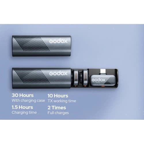 نظام ميكروفون لاسلكي Godox Cube-S بتردد 2.4 جيجاهرتز