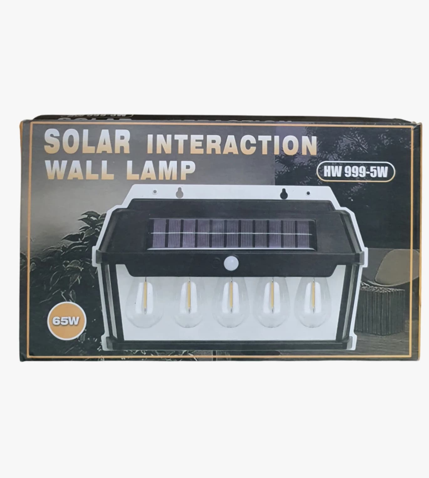 HW Brand Solar Interaction Wall Lamp Ideal for Courtyards and Entrances with Effective Motion Sensor