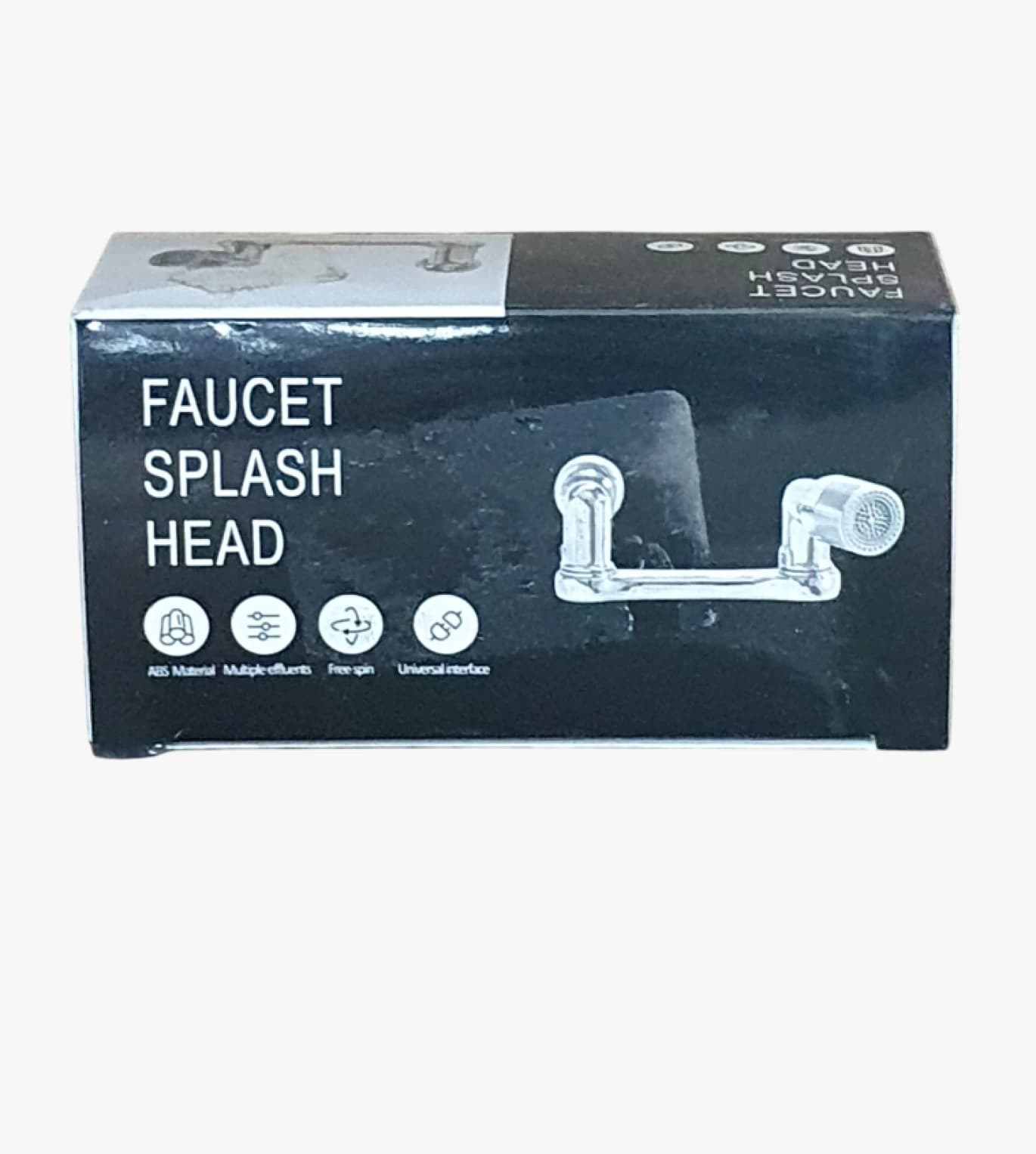 Faucet Splash Head with Flexible Free Spin Interface and Multiple Effluents for Maximum Industrial Use