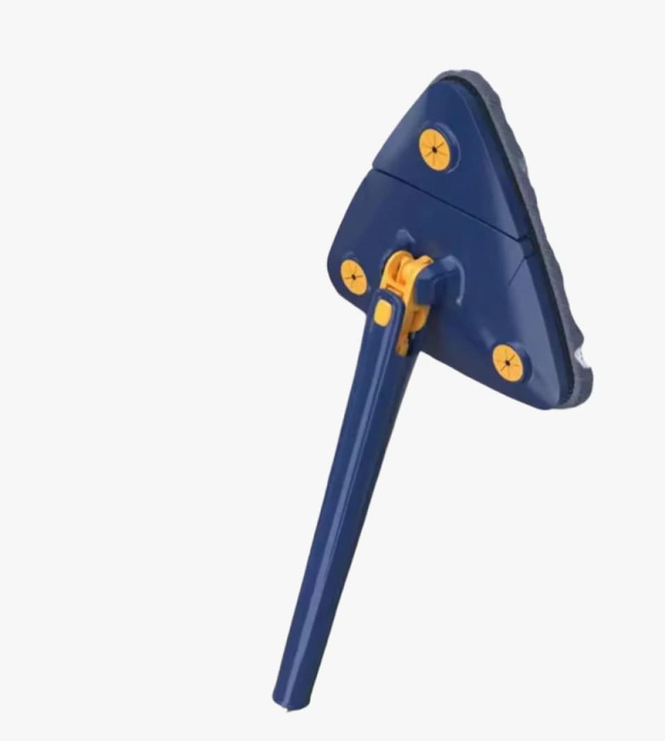 Expert Clean Blue and Orange Home Corner Cleaner with Long Handle for All Surfaces Precision Cleaning Tool