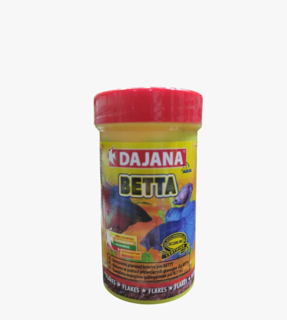 Dajana Betta Fish Food with Specialized Design for Boosting Activity and Color for Fish Enthusiasts