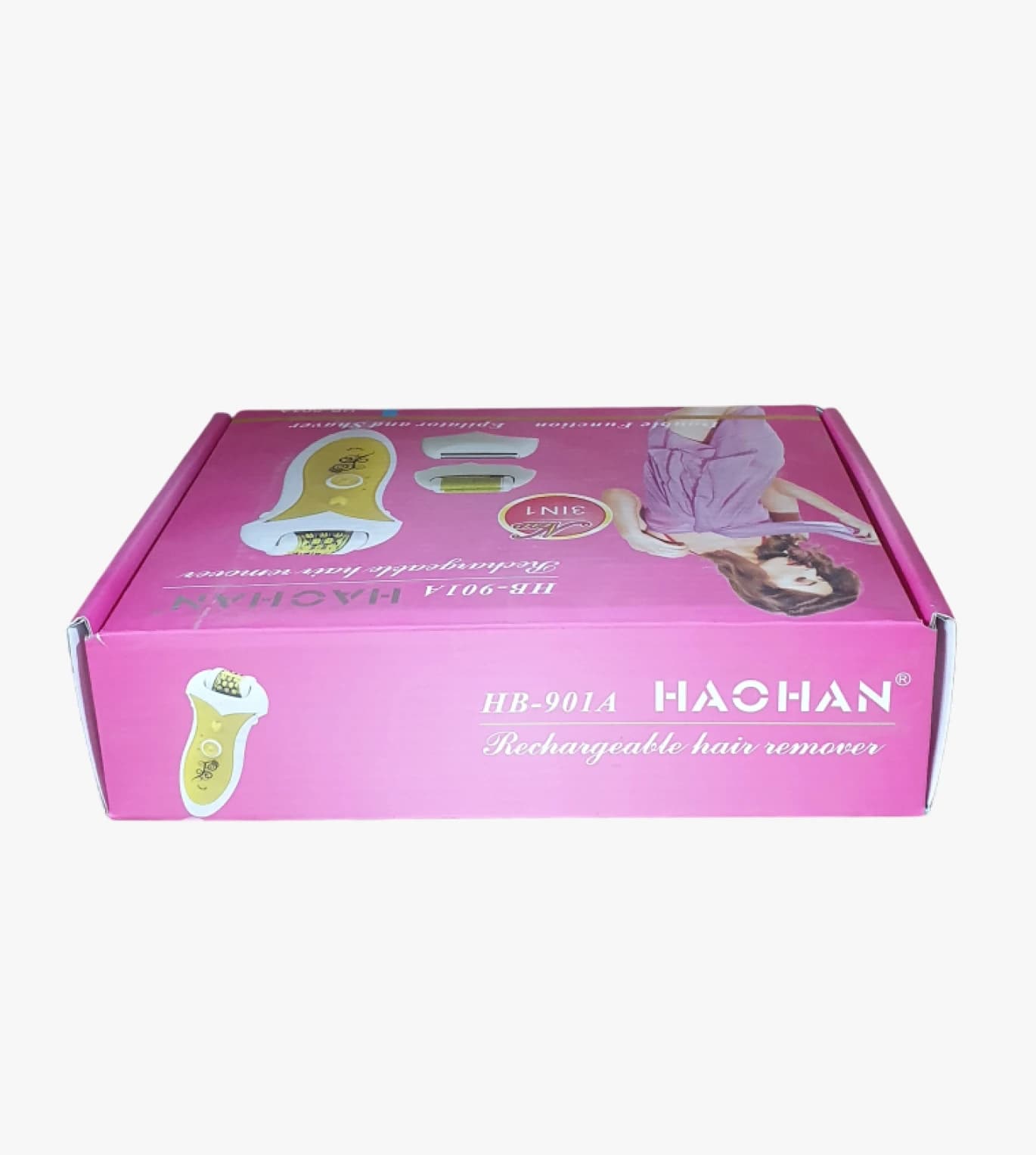 Haochan HB-901A Rechargeable Hair Remover with 3-in-1 Function for Women, Ergonomic Design and Premium Features