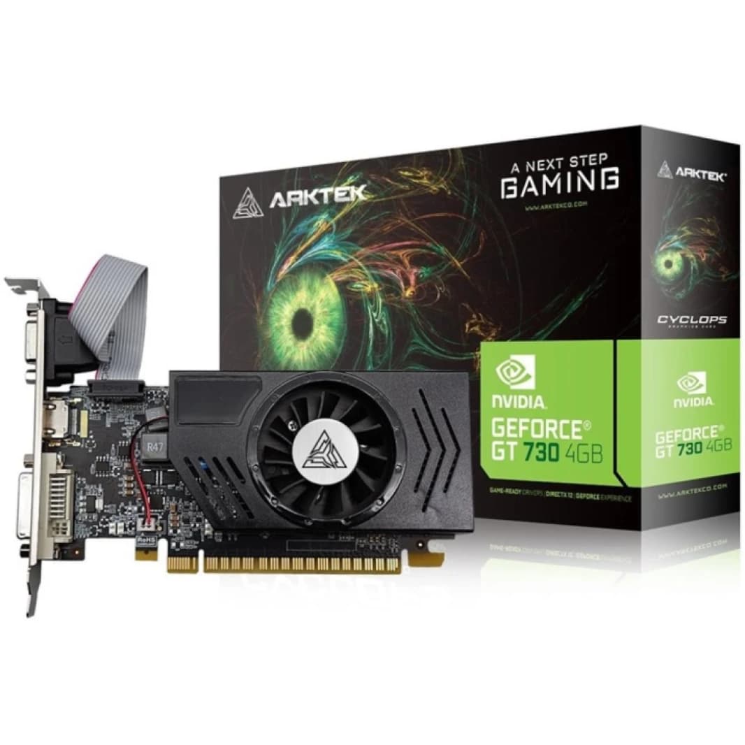 ARKTEK Cyclops Geforce GT 730 4GB GDDR3 - Graphics Card | AKN730D3S4GL1