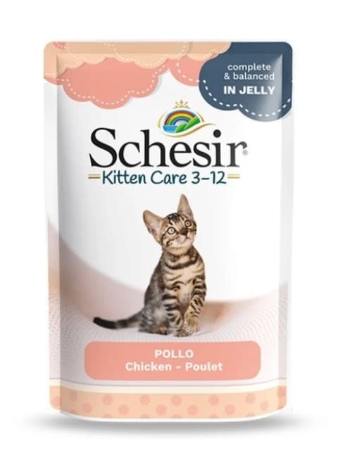 Schesir Kitten Care Pouch (3-12 Months) with Chicken in Jelly