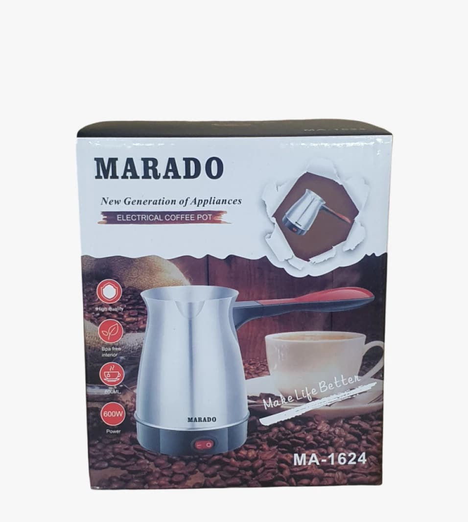 MARADO Electrical Coffee Pot, Stylish Design with 0.6L Capacity for All Modern Coffee Enthusiasts.