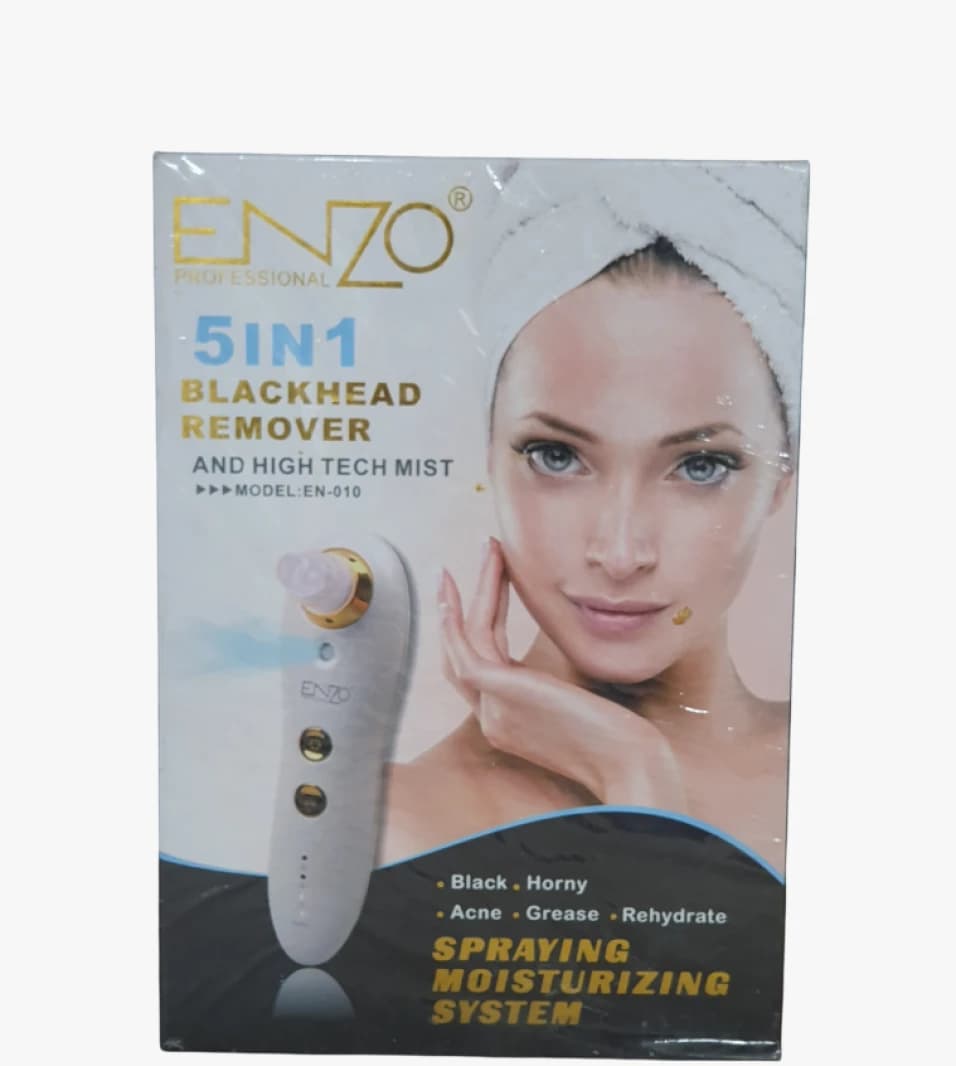 Enzo 5-in-1 Blackhead Remover Professional High Tech Mist Spraying Moisturizing System for Women and Men.