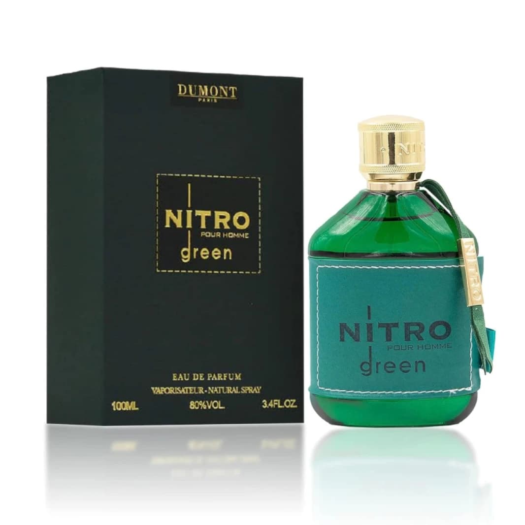Dumont Nitro Pour Homme Green for Men Eau de Parfum, 100ml