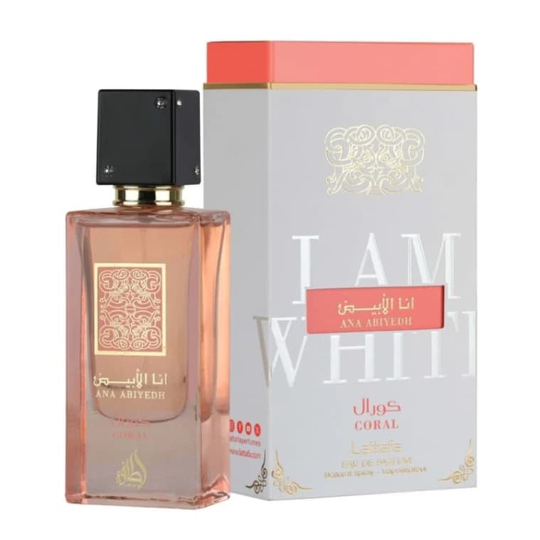 Lattafa Ana Al Abyad Coral Unisex Perfume - 60 ml