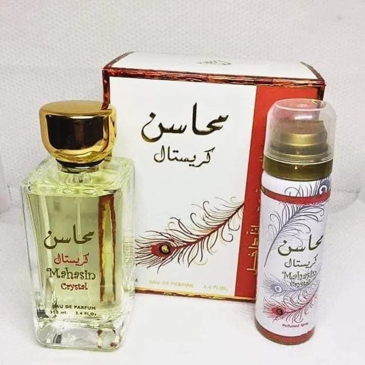 Mahasin Crystal Perfume for Women by Lattafa - 100 ml